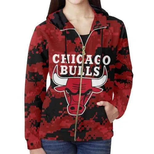 Basketball Chicago Sweatshirts - Pullover Sport Red Sweatshirt