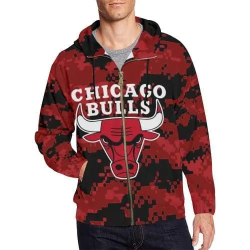 Basketball Chicago Sweatshirts - Pullover Sport Red Sweatshirt