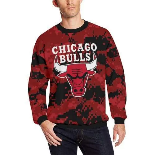 Basketball Chicago Sweatshirts - Pullover Sport Red Sweatshirt