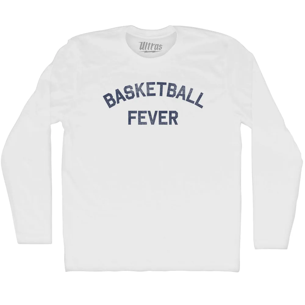 Basketball Fever Adult Cotton Long Sleeve T-shirt