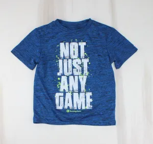 CHAMPION ATHLETIC BLUE TSHIRT 4Y PRE-LOVED