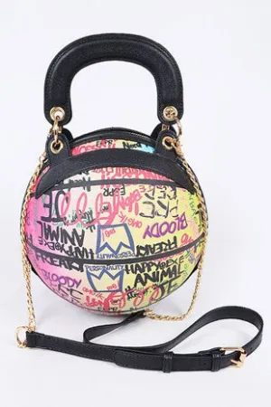 graffiti basketball bag