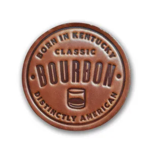 Leather Coaster - Bourbon