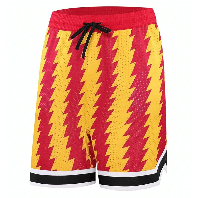 Loose Breathable Basketball Shorts with Various Prints - SF1632