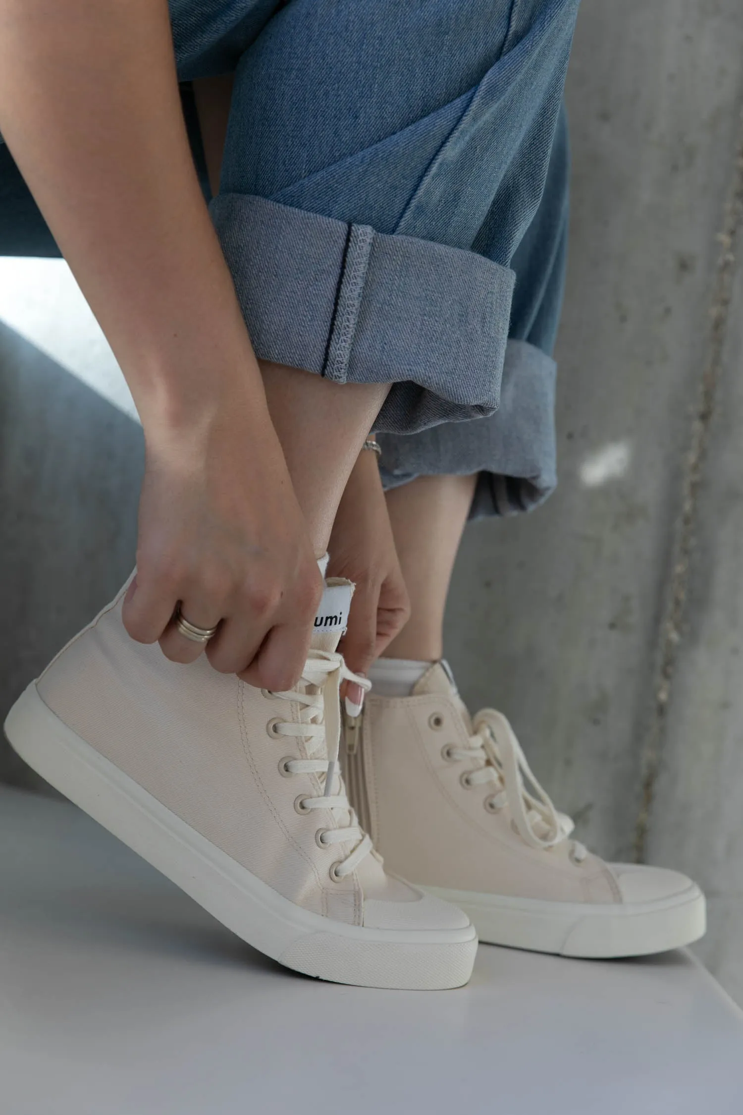 Off-white high top sneakers