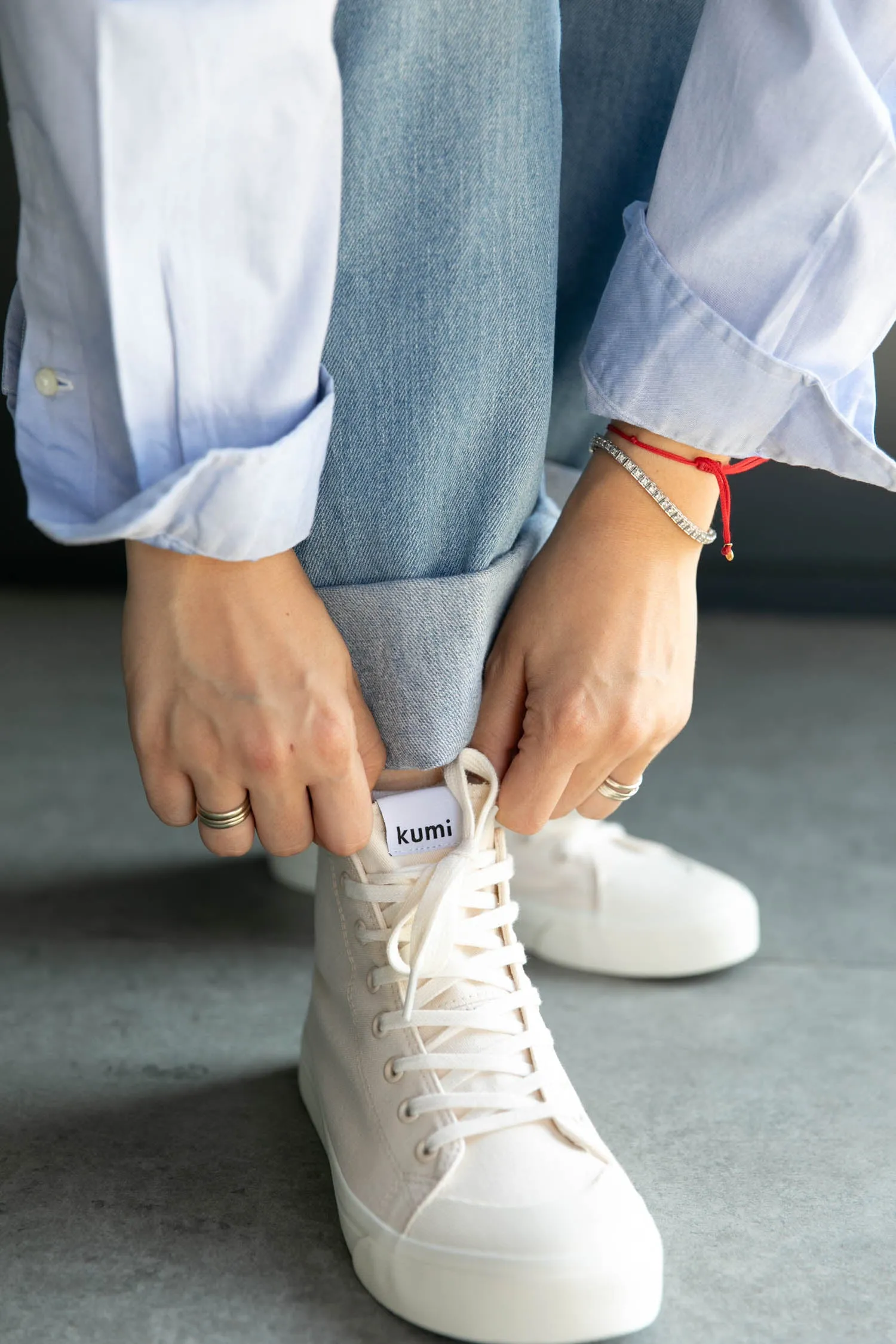 Off-white high top sneakers