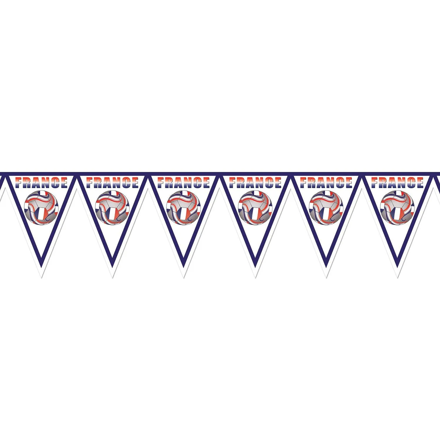 Soccer Party Pennant Banner - France