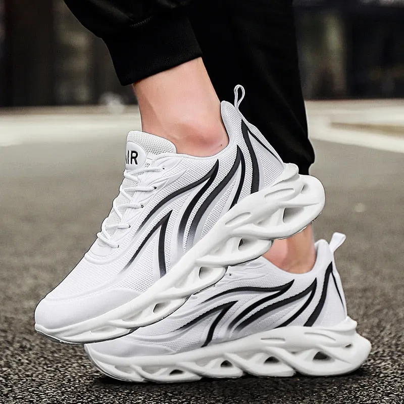 Summer Mesh Men's Casual Shoes Outdoor Men Walking Sneakers Fashion Brand Men Running Shoes Lace-Up Light Men's Flats Shoes
