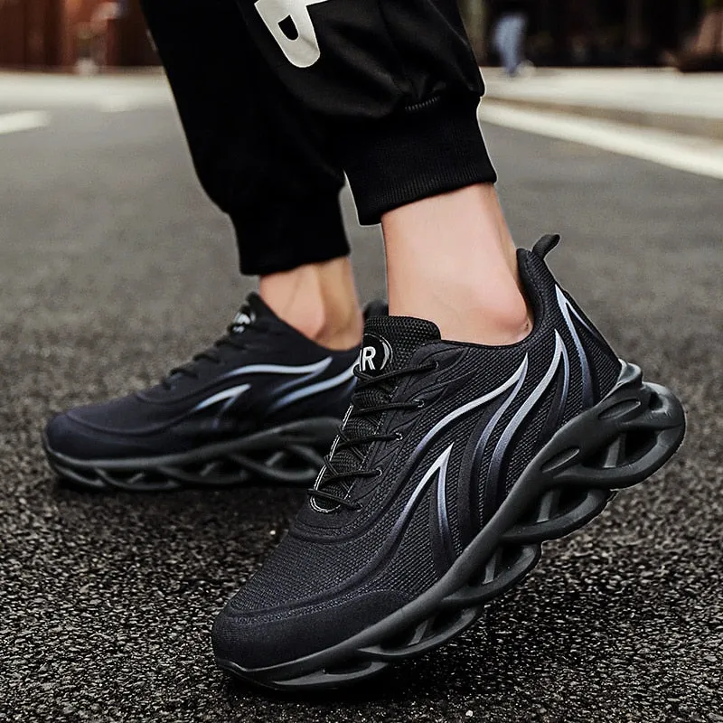 Summer Mesh Men's Casual Shoes Outdoor Men Walking Sneakers Fashion Brand Men Running Shoes Lace-Up Light Men's Flats Shoes