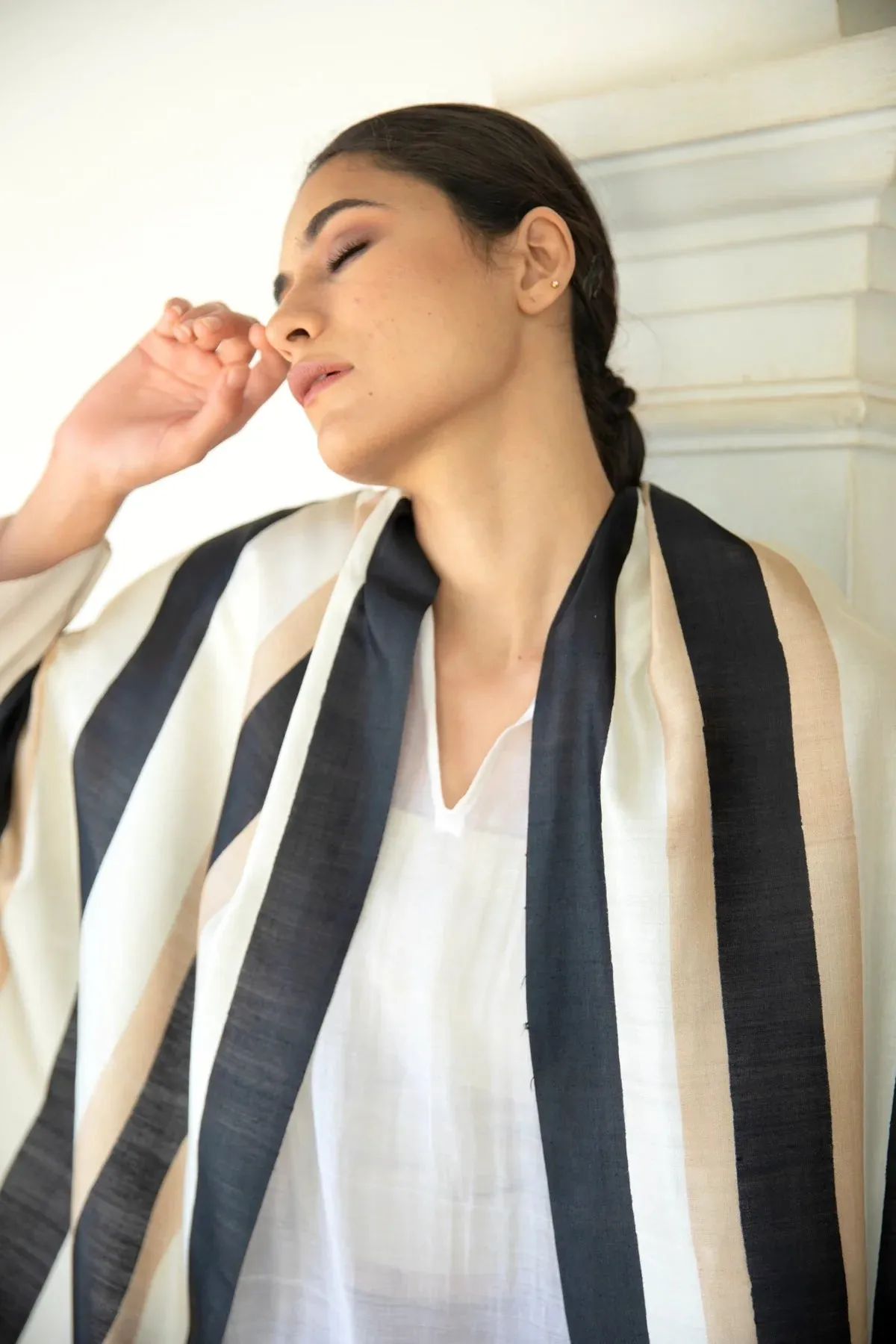 The 'Classic Sili' Eri Silk Scarf