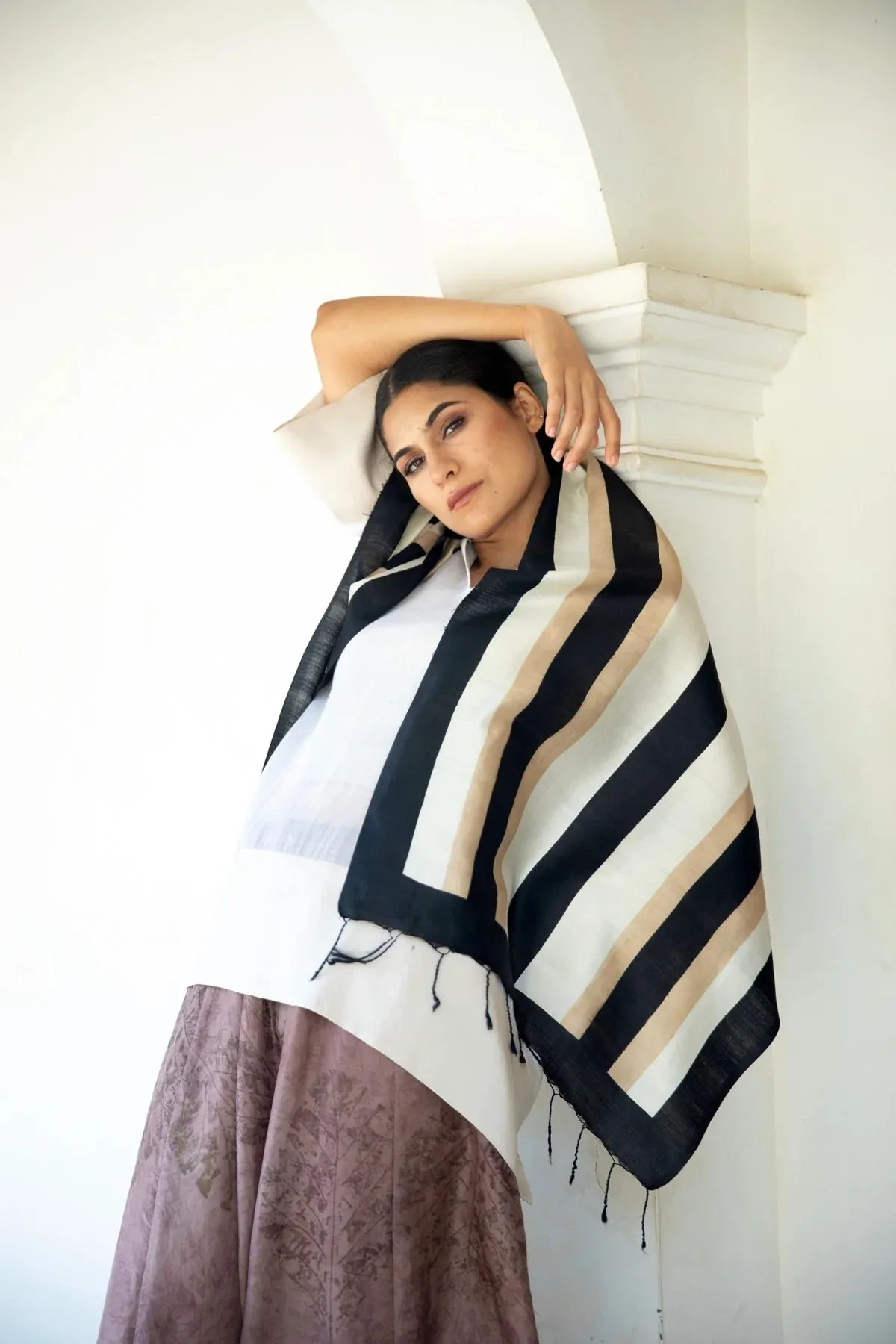 The 'Classic Sili' Eri Silk Scarf