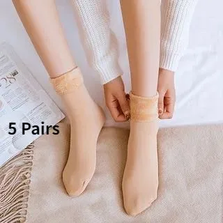 Winter Leather Women Winter Boots Thick Wool Warm Women High-heeled Genuine Boot High-quality Female Snow Boots Women Shoes