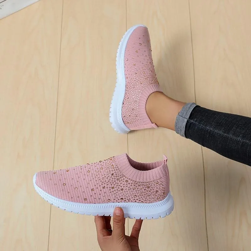 Women Casual Slip-On Striped Sock Shoes